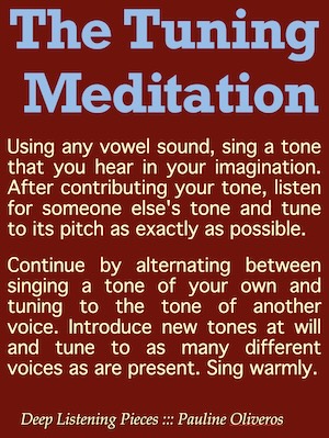 The Tuning Meditation by Pauline Oliveros