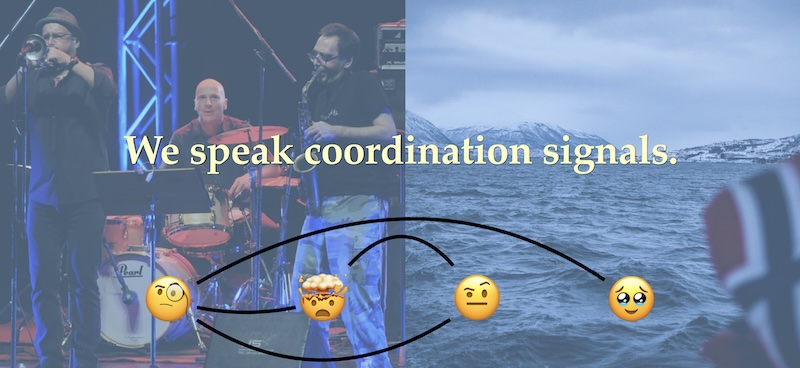 We speak coordination signals